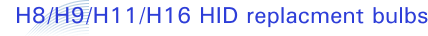H8/H9/H11/H16 HID replacment bulbs